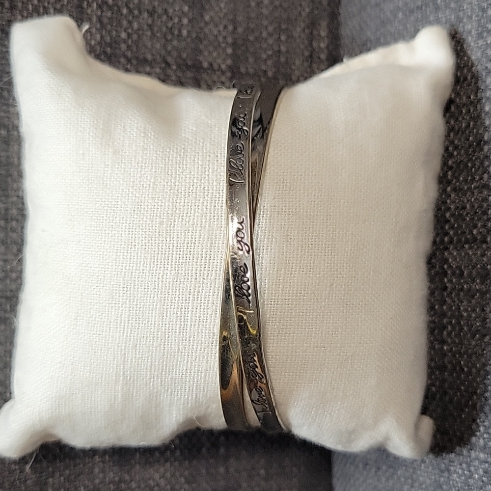 Interlocked Silver Bangles - image 2